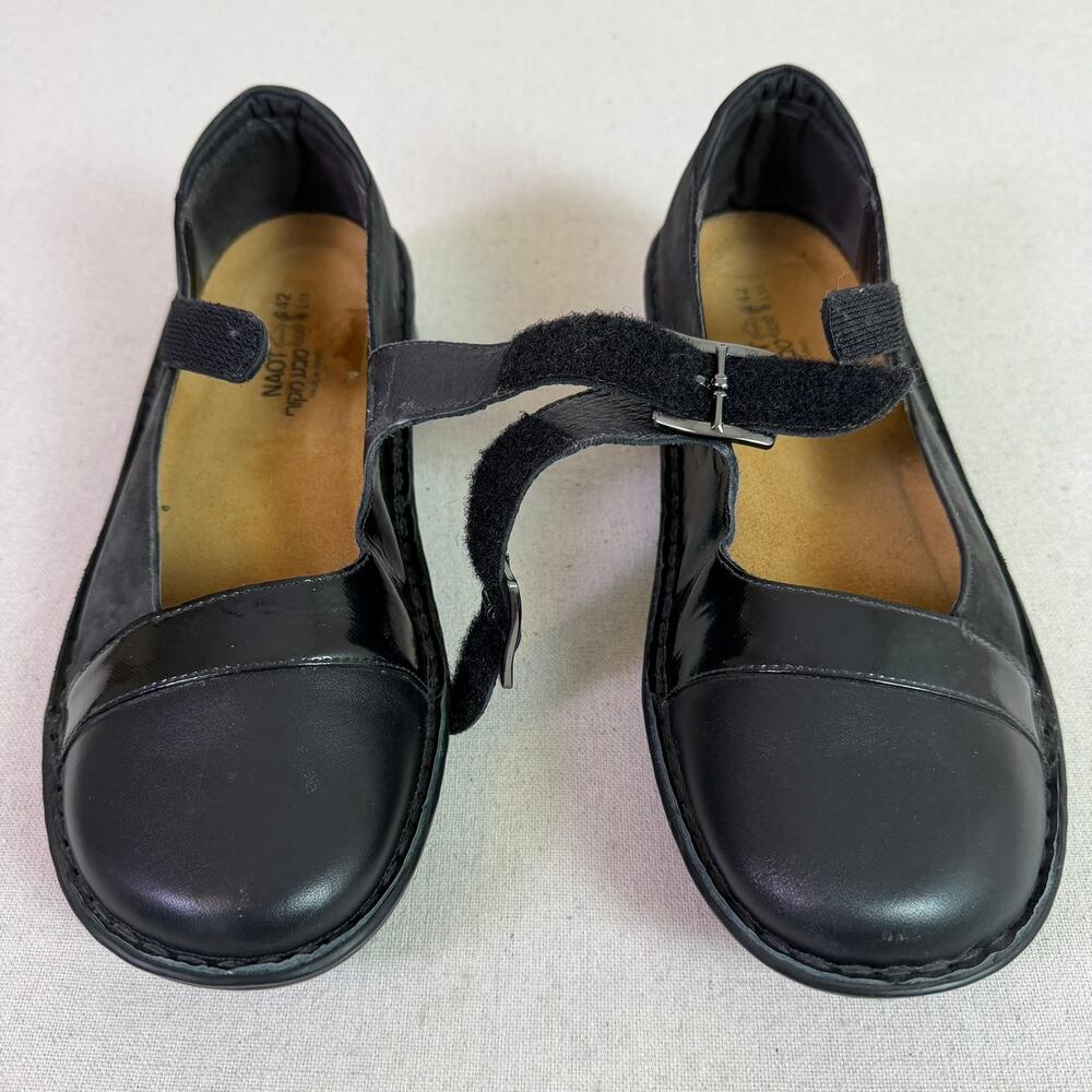 Naot Rhythm Mary Janes Women's EU 42 US 11 Black Leather Comfort Lagenlook Hygge - Picture 10 of 15